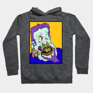 Mr. Ugly with rat friend resting on shoulder Hoodie